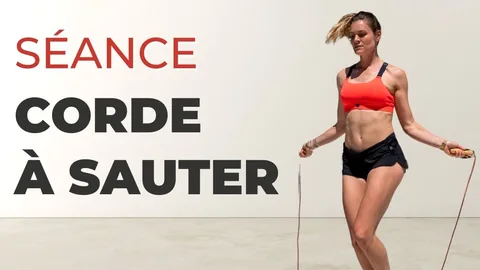 Un homme sautant à la corde
