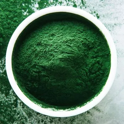 Bol contenant de la spiruline