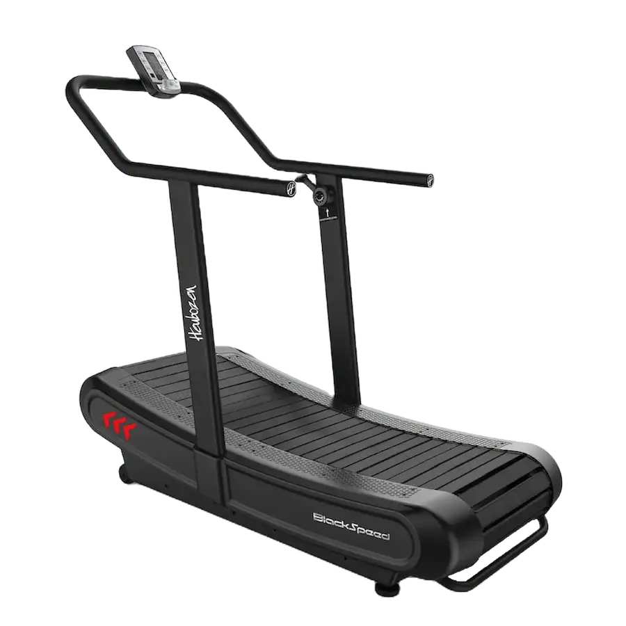 Vue d'ensemble du tapis de course Blackspeed Heubozen