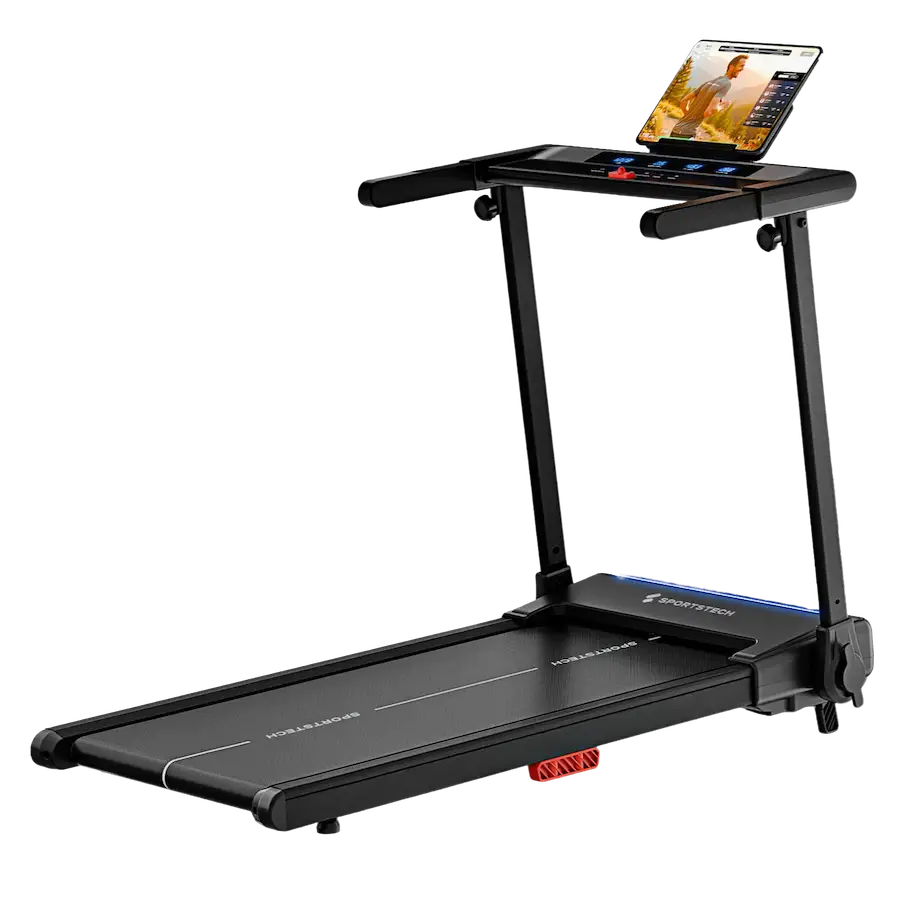 Vue d'ensemble du tapis de course sProRun Sportstech