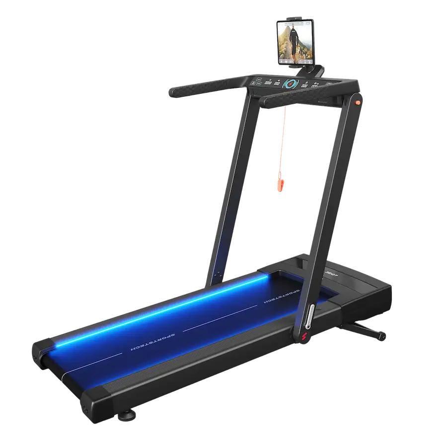 Vue d'ensemble du tapis de course sTread Fold Pro Sportstech